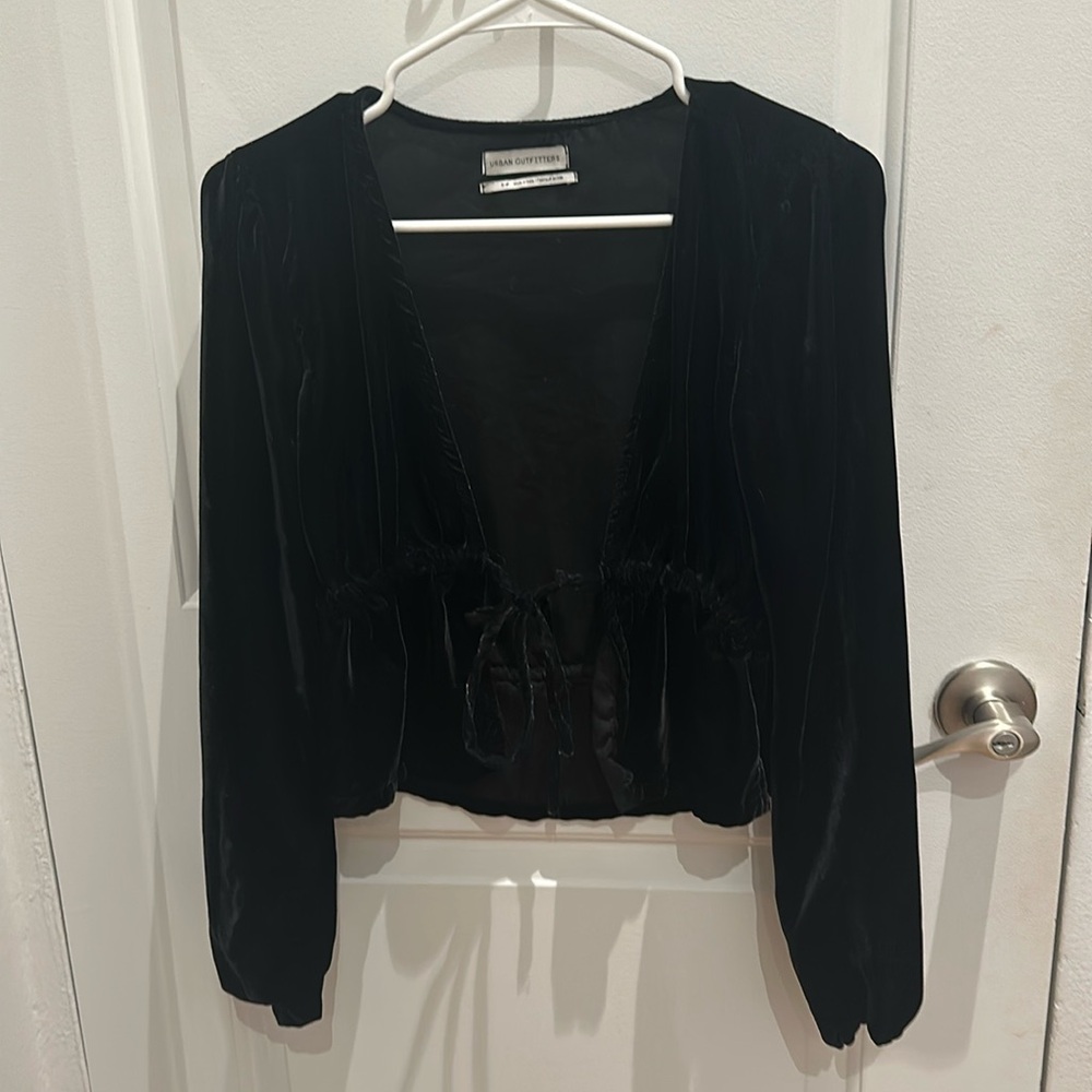 Black Long Sleeve with tie in front
